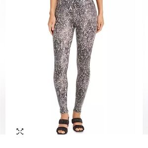 NWT Spanx Faux Leather Snake Shine Leggings